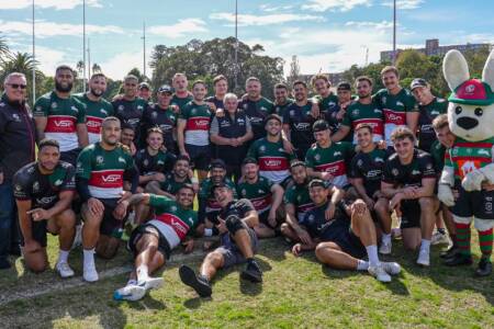 The Rabbitohs and hundreds of fans farewell Redfern Oval