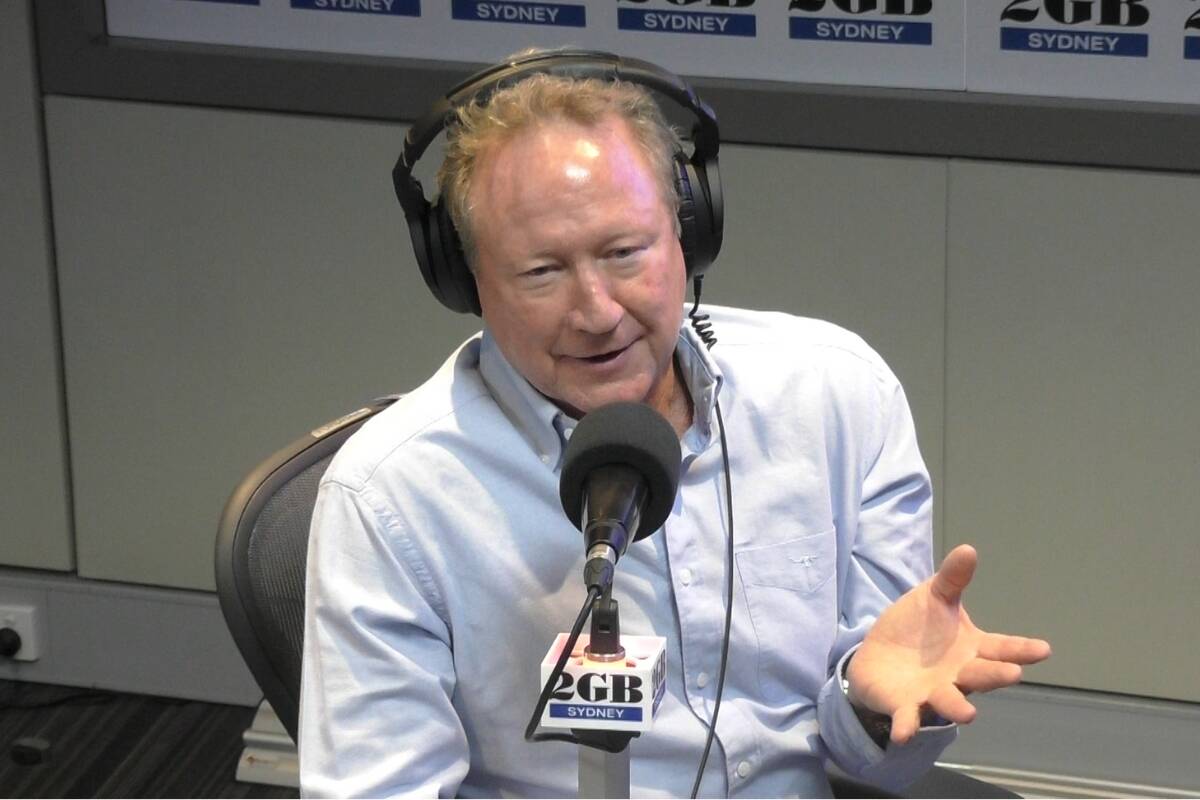 Article image for ‘B*tch and whinge’ – Twiggy Forrest rips into coal industry