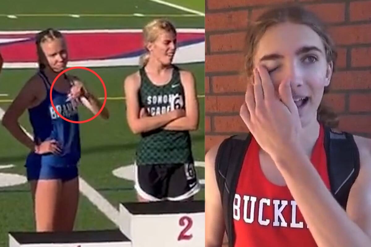 Article image for ‘Not fair’ – Protest after female runner beaten by trans athlete