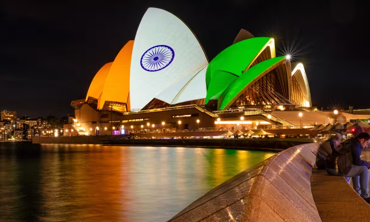 Article image for ‘Can you believe it?’: PM defends lighting up Opera House for India