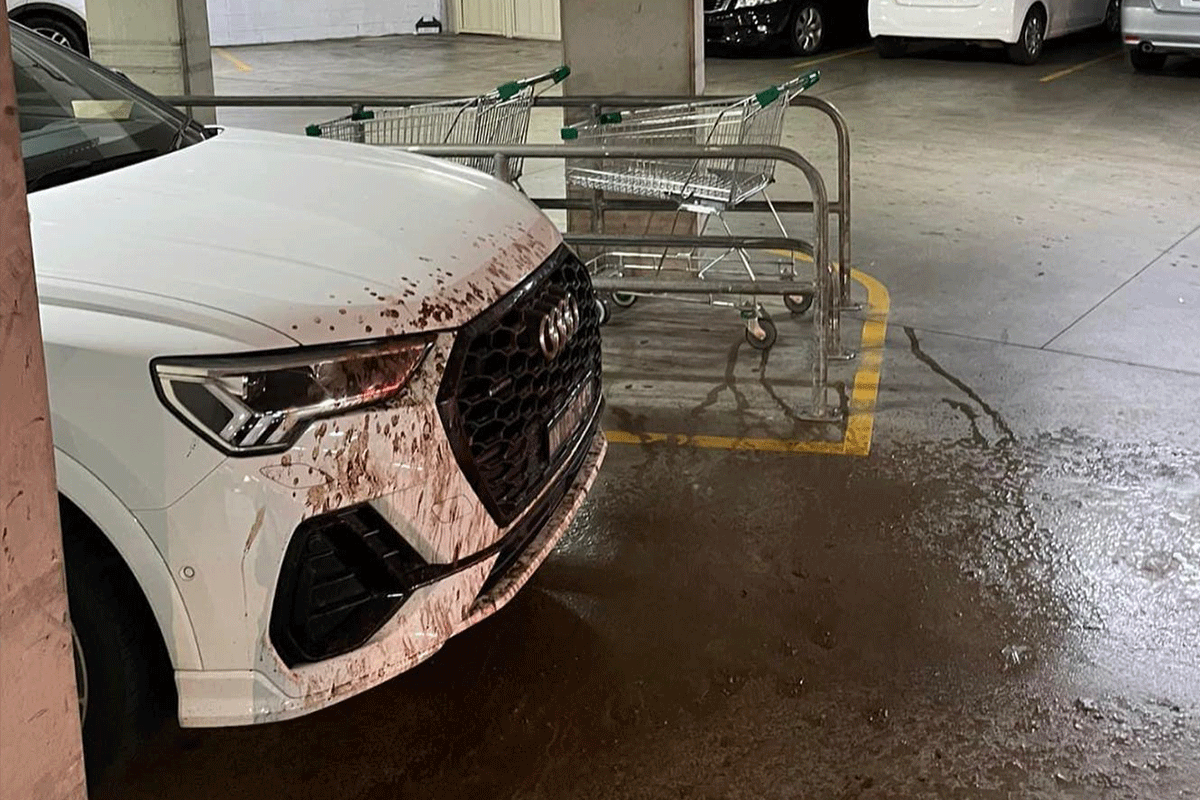 Article image for Plumbing disaster strikes car at popular Sydney shopping centre