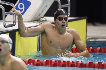 Making a splash: Son follows in Australian swimmer’s footsteps