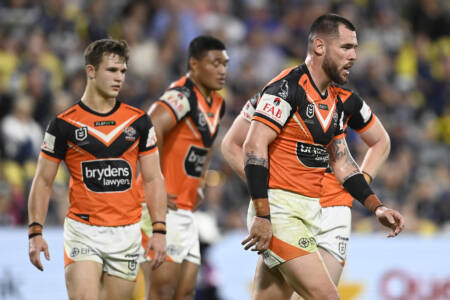 ‘Everybody loves a crisis’: Phil Gould discusses player’s strike and Wests Tigers drubbing
