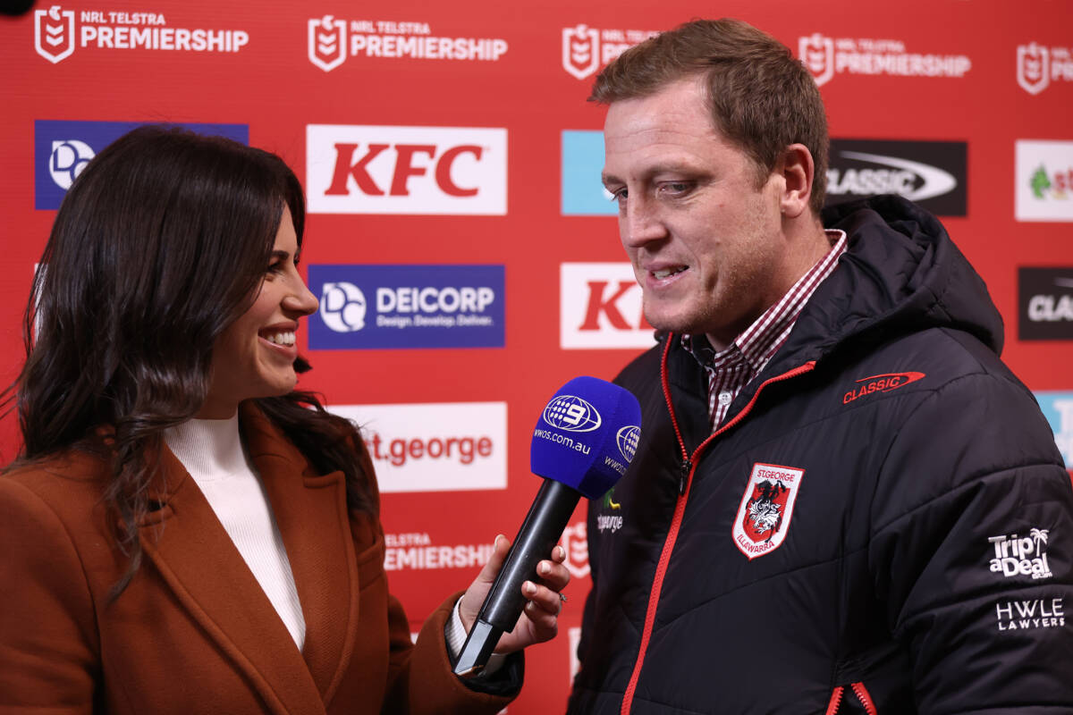 Article image for ‘That’s an aspiration of mine’: Dragons interim coach Ryan Carr confirms interest in NRL head coaching role