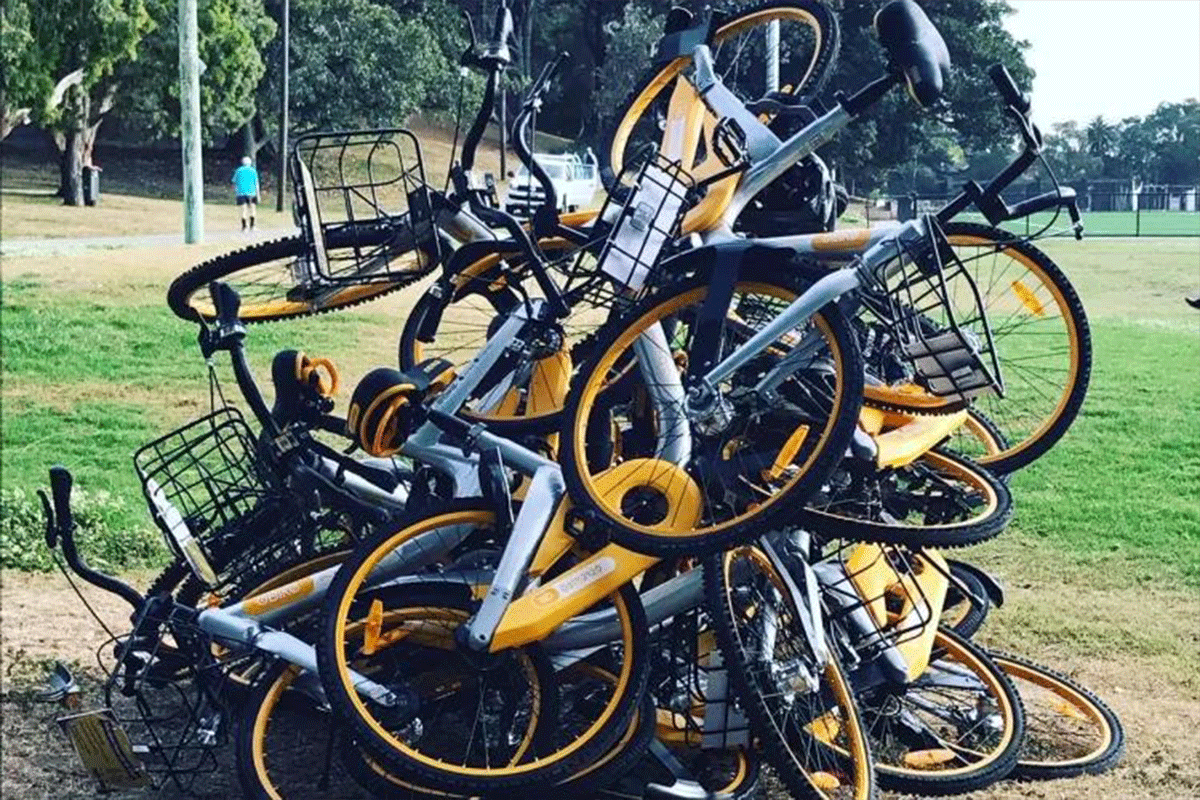 Article image for ‘They’re back’: Thousands of share bikes arrive in Sydney