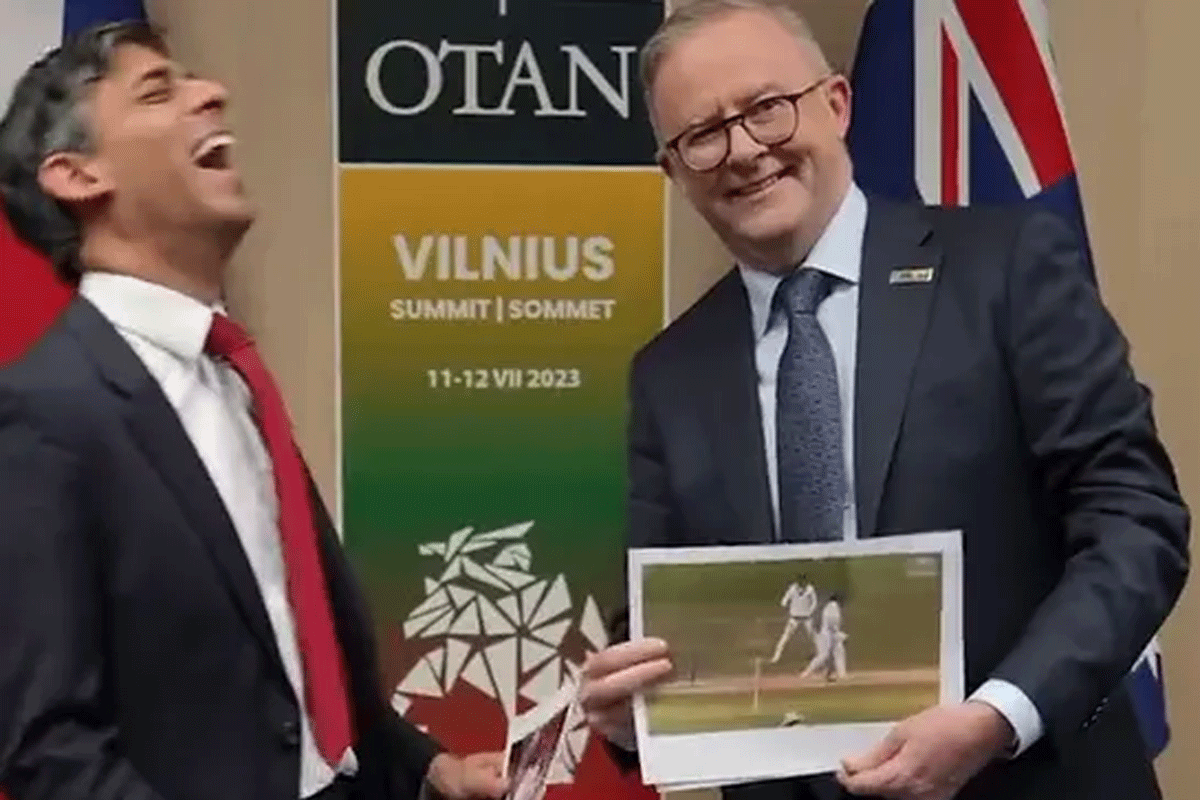 Article image for Ashes banter ignites at NATO meeting