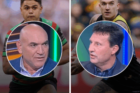 Explosive clash: Gorden Tallis v Laurie Daley in on air spat