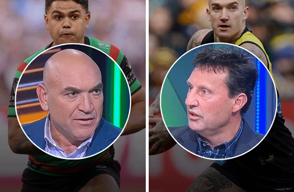 Article image for Explosive clash: Gorden Tallis v Laurie Daley in on air spat