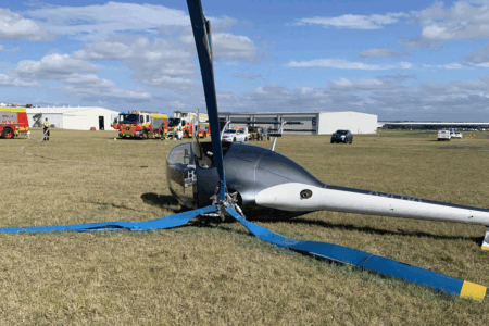 ‘Miraculous’: Two individuals avoid serious injuries following light helicopter crash