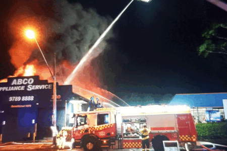 Roads closed, firefighters battle ‘big’ warehouse fire in Sydney’s southwest
