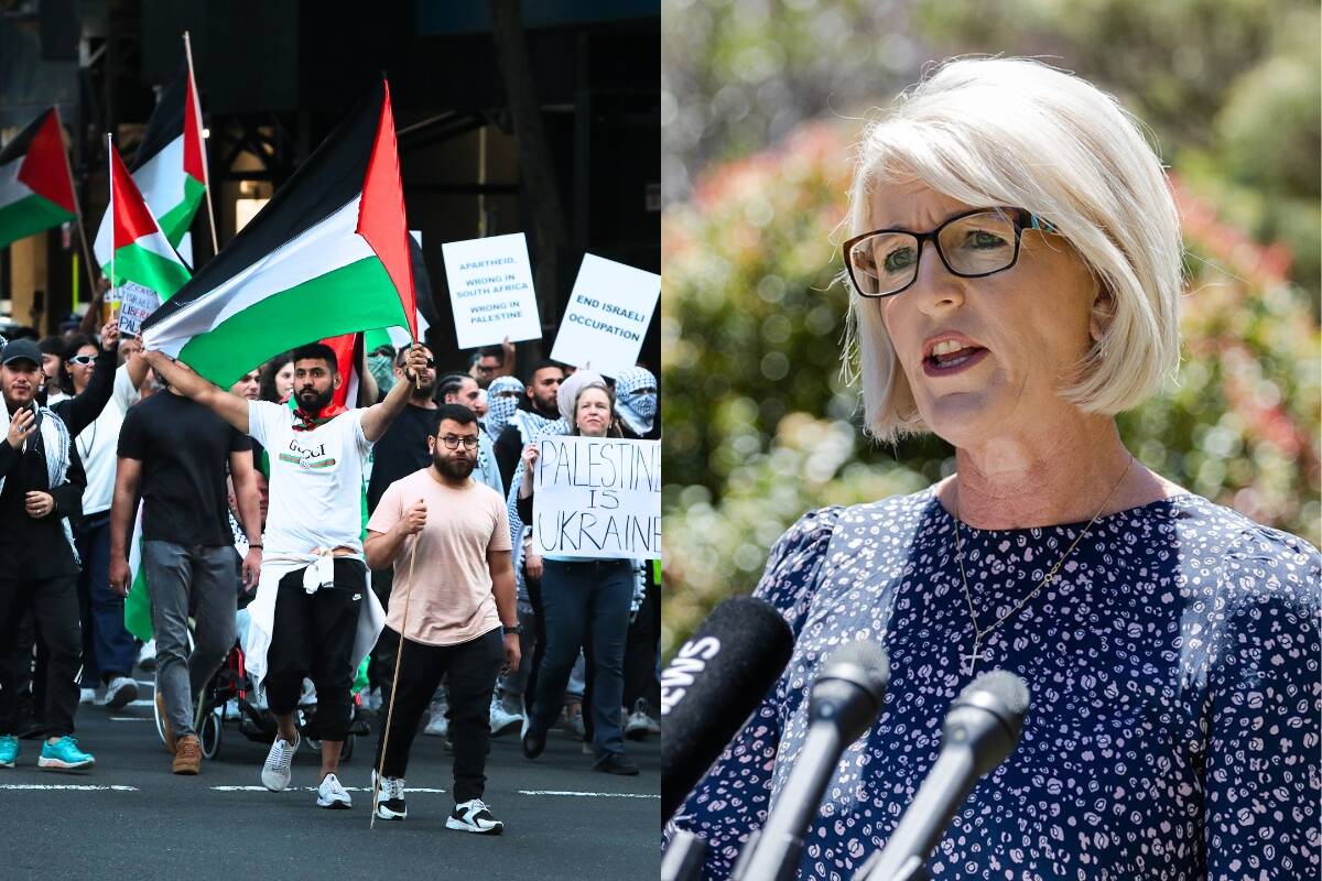 Article image for EXCLUSIVE: Police Minister Yasmin Catley responds to illegal Pro-Palestine protest