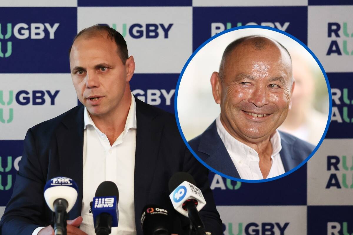 Article image for Rugby Australia CEO grilled following the end of the Eddie Jones saga