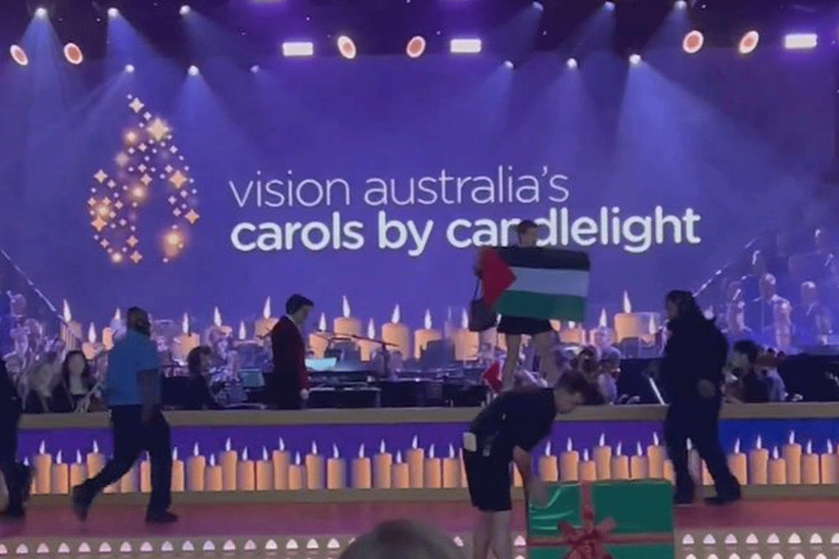 Article image for ‘Appalling’: Luke Grant rips pro-Palestinian protests at Carols by Candlelight