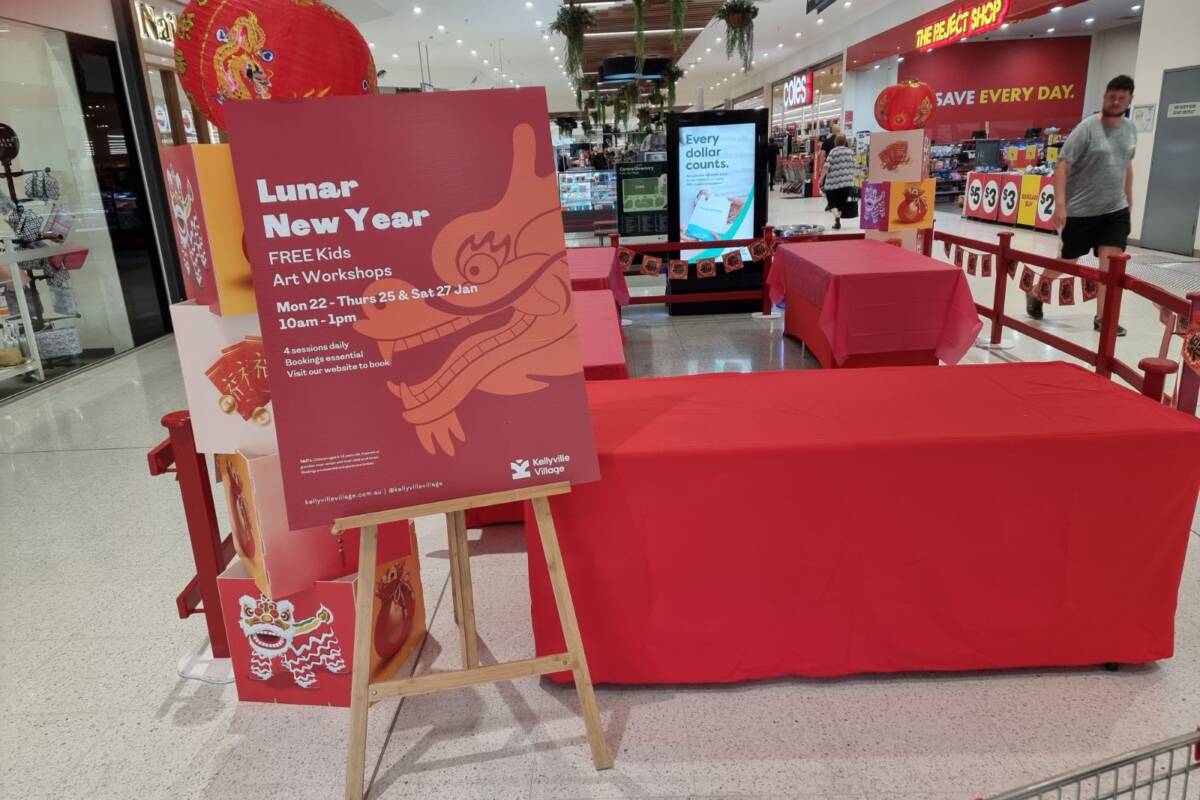 Article image for Shopping centre sets up Chinese New Year workshop ahead of Australia Day