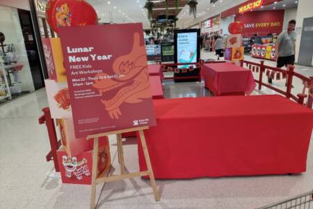 Shopping centre sets up Chinese New Year workshop ahead of Australia Day