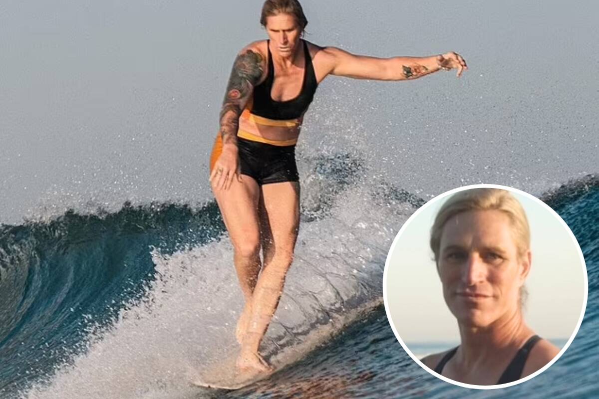 Go woke, go broke' - Rip Curl blasted over transgender surfer