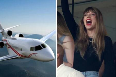 Taylor Swift’s jet tops celebrity CO2 Emissions