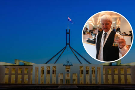 ‘Crikey’ – Bob Katter blows up about cash ban in Parliament House