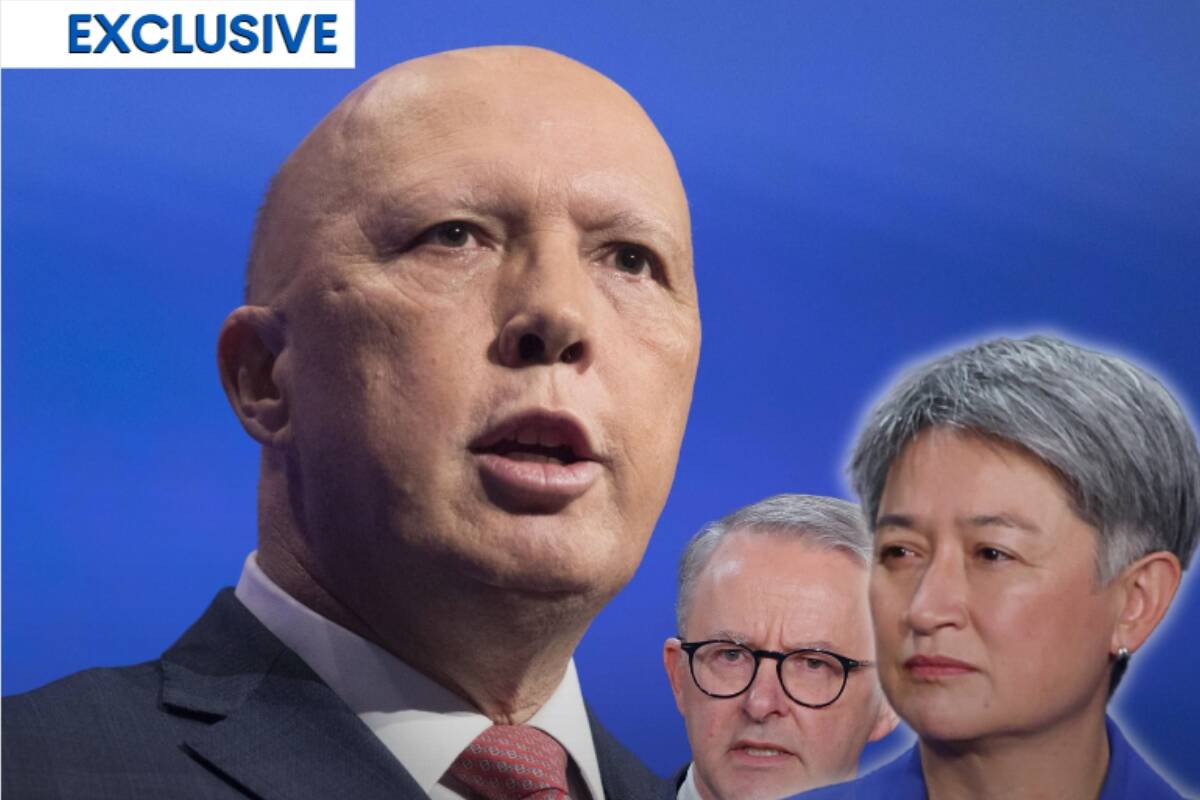 Article image for ‘Position is untenable’: Peter Dutton’s fierce response to Penny Wong, Labor’s UN blunder