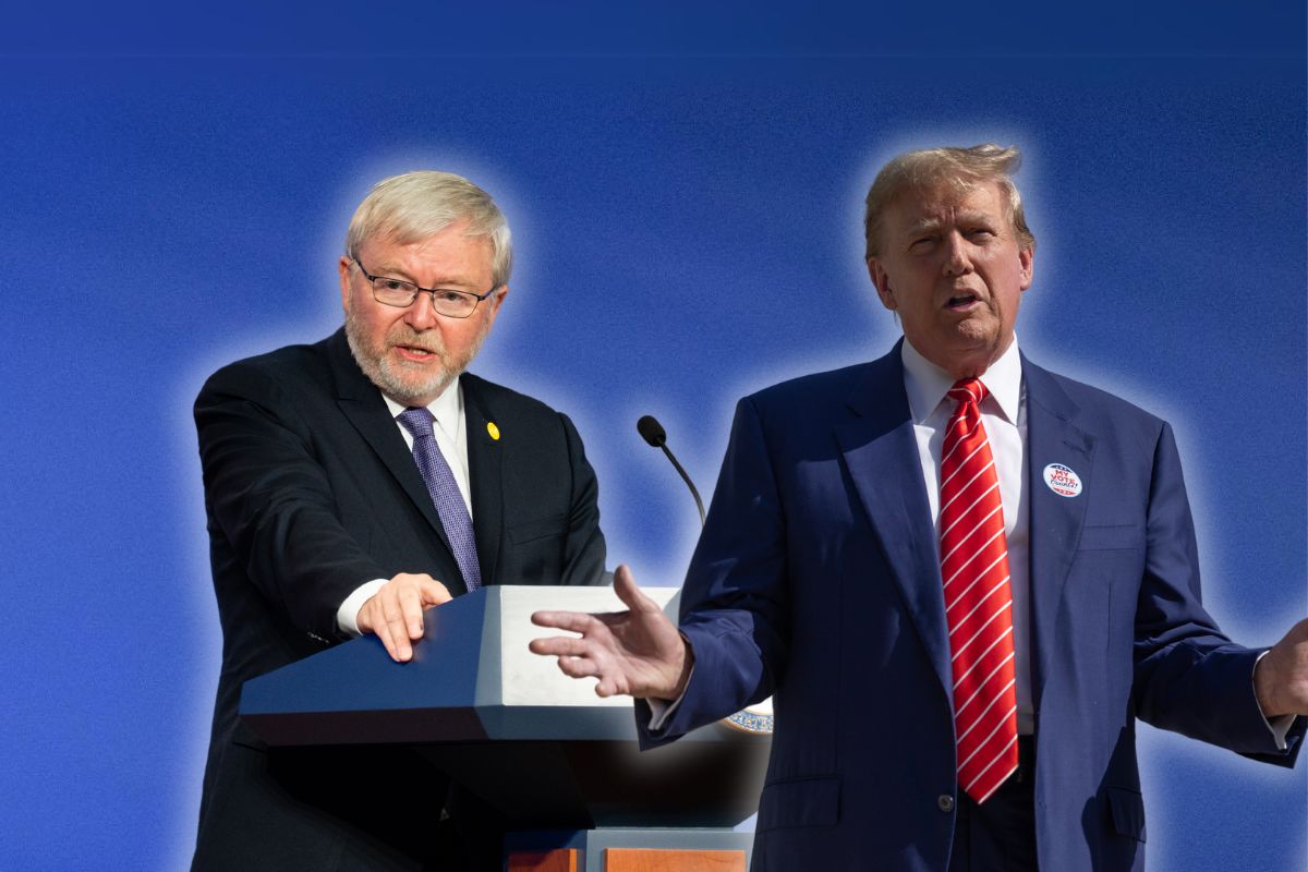 Kevin Rudd Rude Finger ‘Not an intellectual’ - Kevin Rudd’s latest Donald Trump gaffe