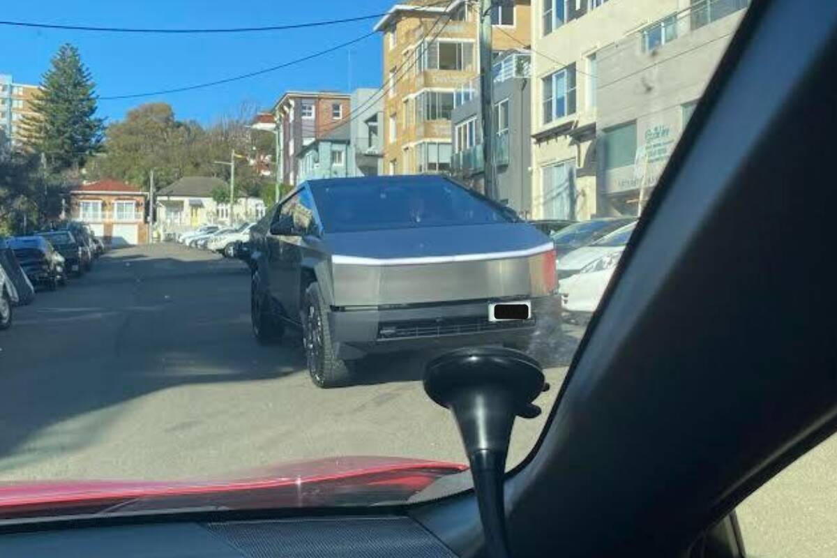 Article image for Exclusive – Tesla Cybertruck spotted driving around Sydney
