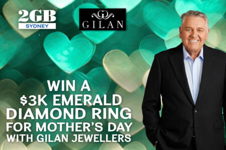 Win an Emerald Centred Diamond ring thanks to Gilan Jewellers with Ray Hadley