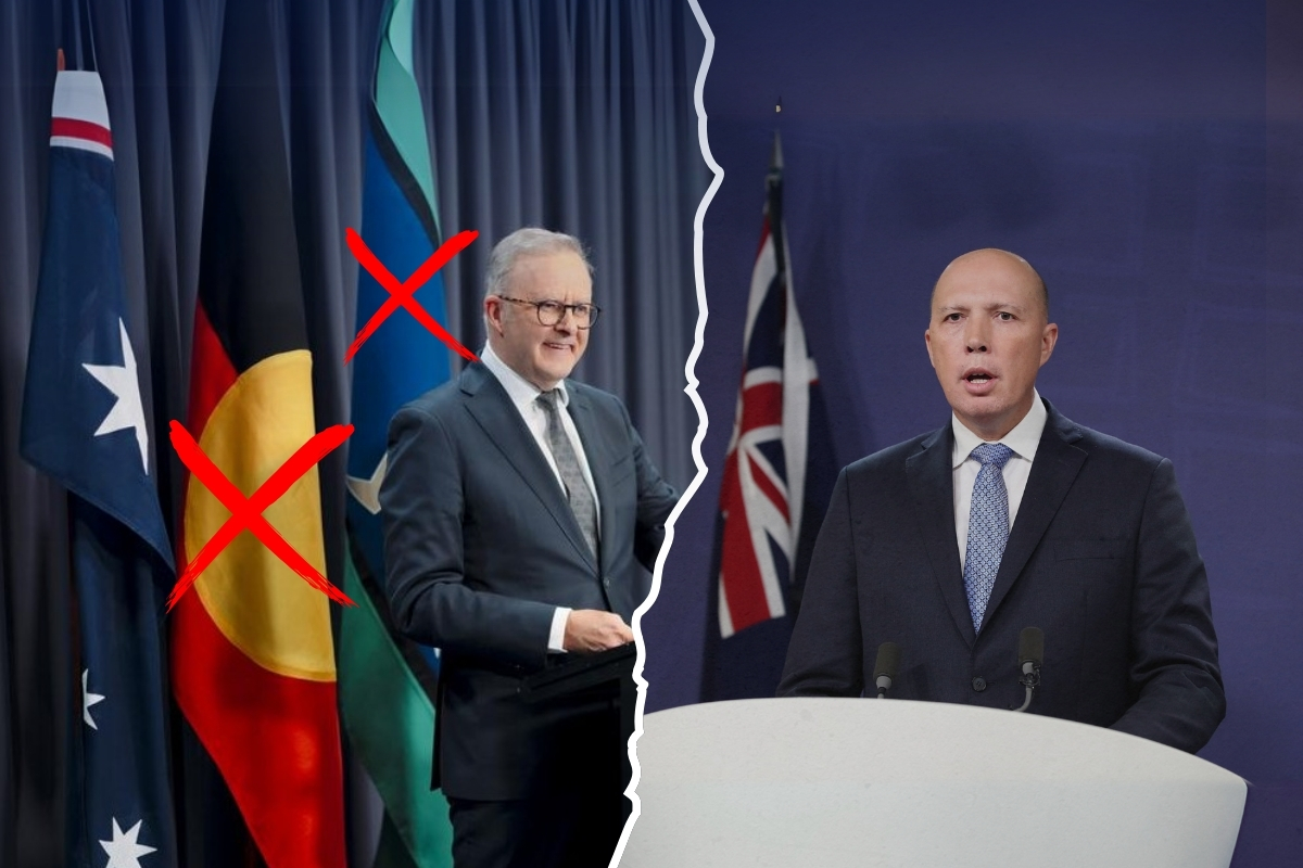 ‘One country’ - Peter Dutton’s election promise on Aussie flag