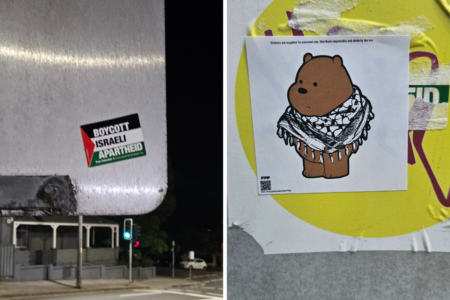 EXCLUSIVE – Pro-Palestine stickers & messaging found on hospital grounds at Prince of Wales Hospital