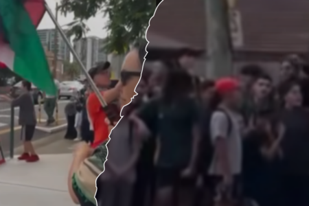 ‘Troubling scenes’ – NSW Jewish board of deputies slams rally outside Granville Boys High