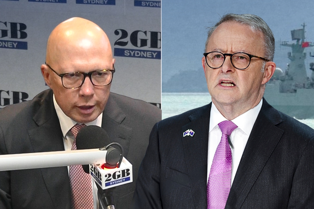 Article image for ‘He’s misled us’ – Peter Dutton attacks PM over Chinese warships