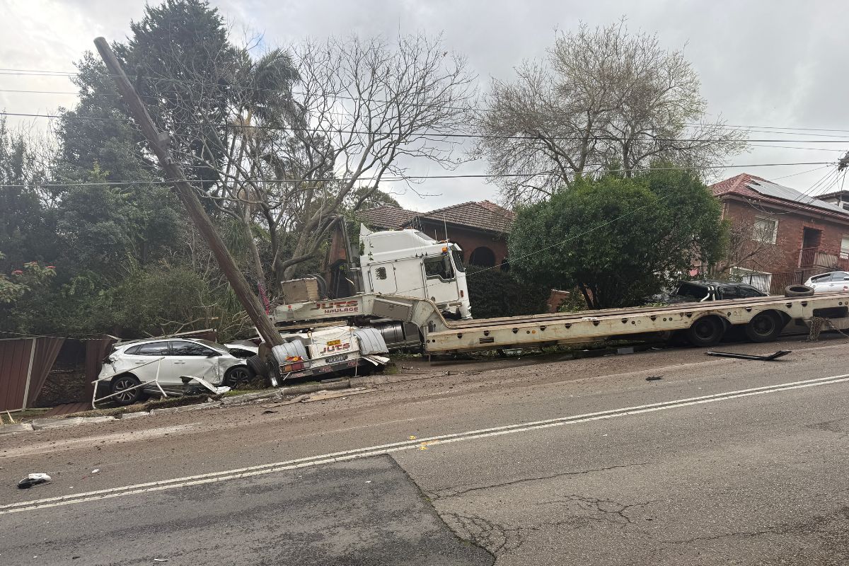 Article image for ‘Absolute miracle’ – Denistone locals stunned no one hurt in heavy vehicle chaos