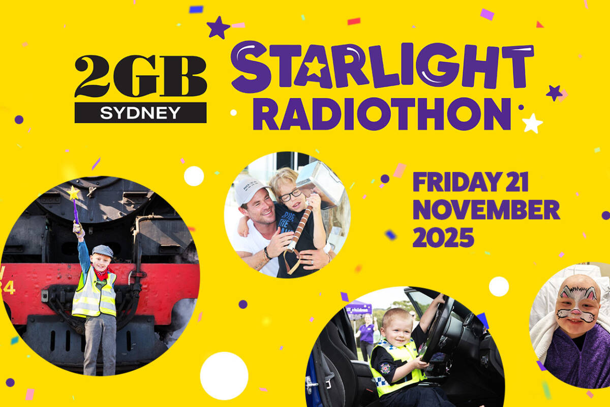 Article image for Donate NOW – 2GB Starlight Radiothon 2025