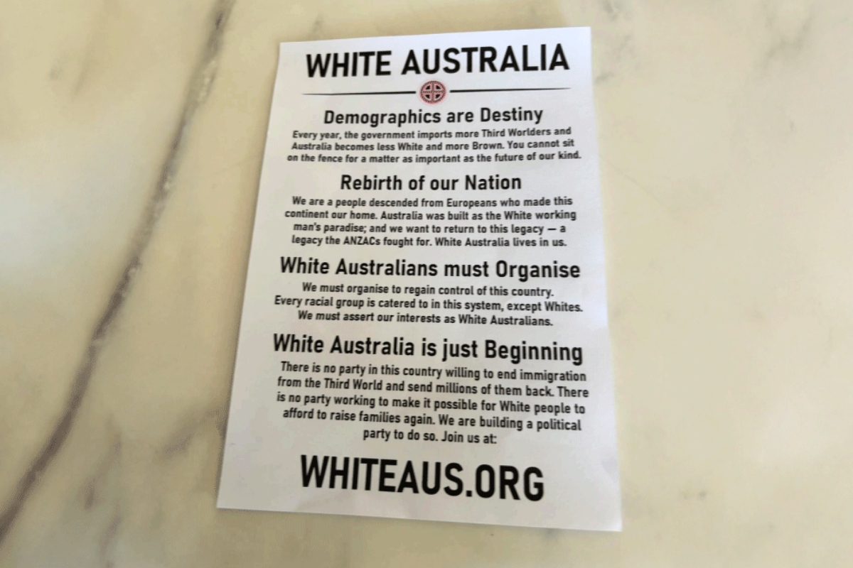 Article image for EXCLUSIVE – Neo Nazi flyers dropped in letterboxes