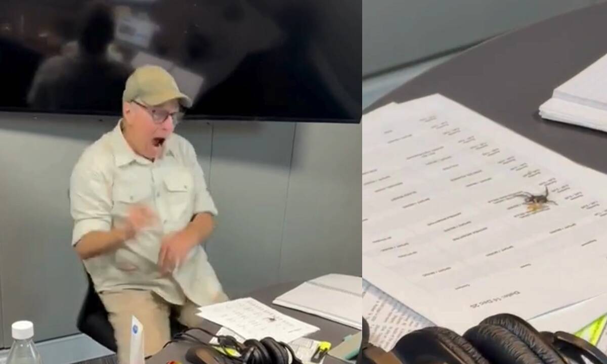 Article image for Studio Invader: Murray Olds’ Hilarious Reaction to a Spider Minutes Before Air
