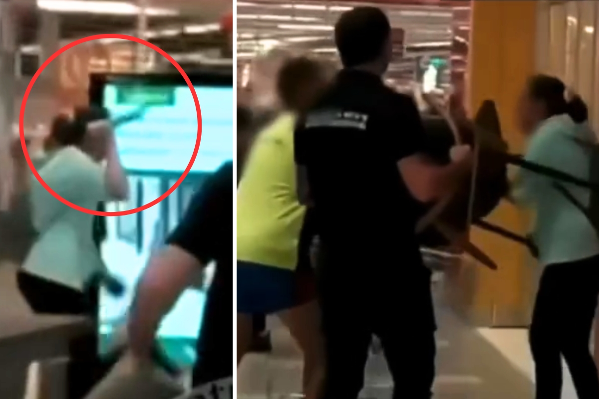 Article image for WATCH – Shoppers bring down woman with a knife