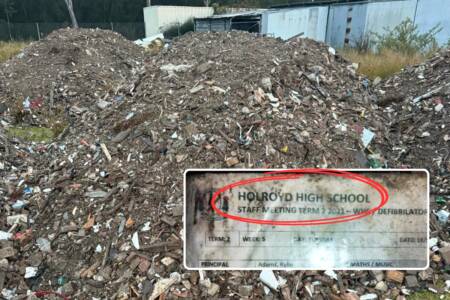 EXCLUSIVE – Holroyd High documents found in dumped asbestos