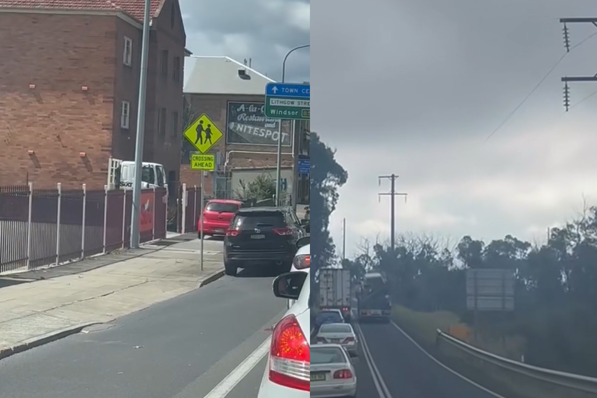 Article image for See the footage – Great Western Highway closure sees drivers doing the wrong thing