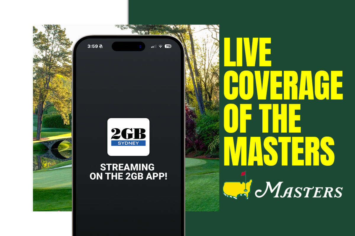 Article image for Stream The Masters Golf on the 2GB app