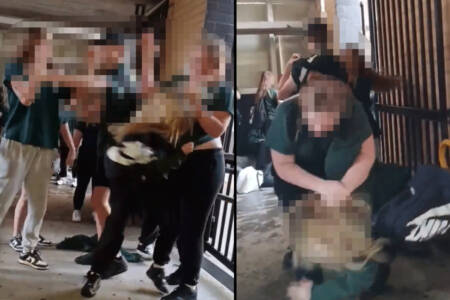 EXCLUSIVE – Shocking schoolyard fight at Windsor High