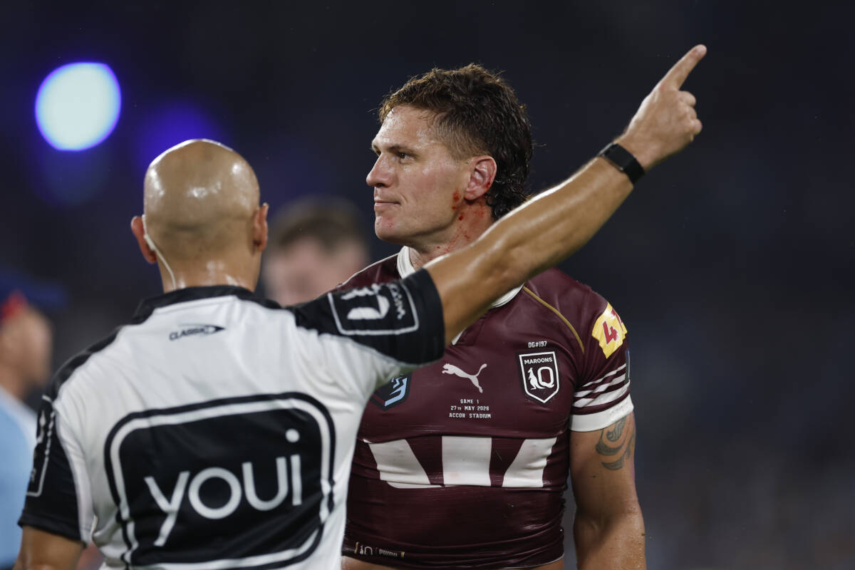 Article image for Kalyn Ponga sent off in sizzling series opener
