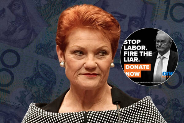 ‘Fire the liar’ - One Nation campaign raises nearly $2 million