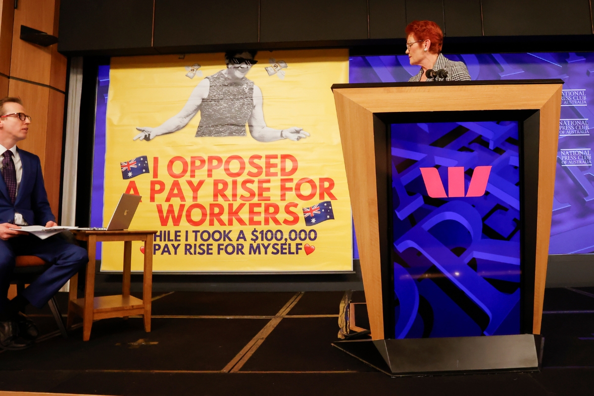 Article image for ‘This will backfire’ – Police investigating Pauline Hanson protest stunt