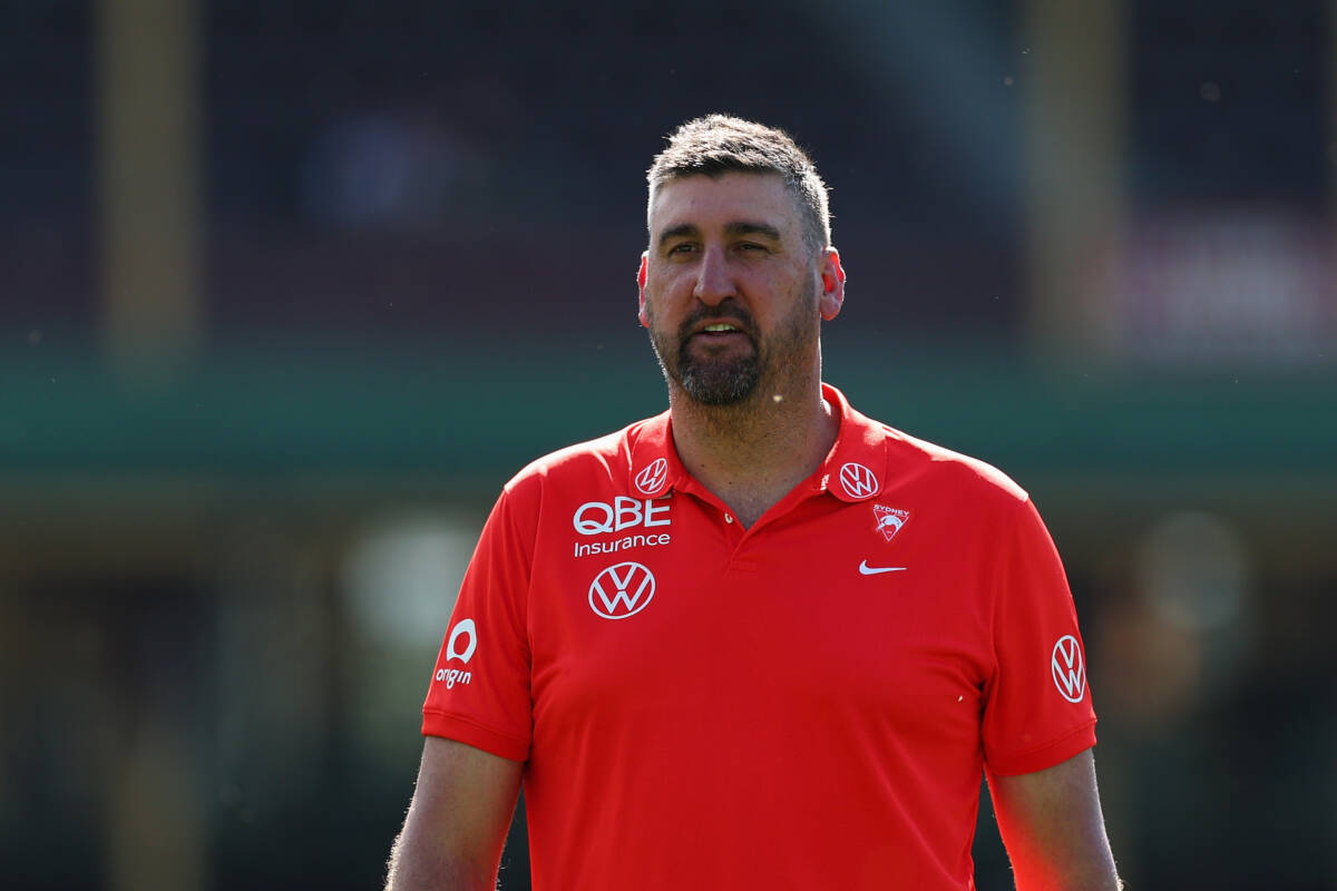 Article image for ‘Hard to replicate’ – Swans coach Dean Cox addresses historic win as pressures mount