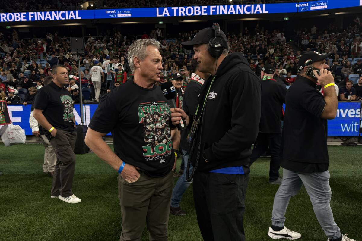 Article image for South Sydney legends join Josh Morris on Rabbitohs old boys day